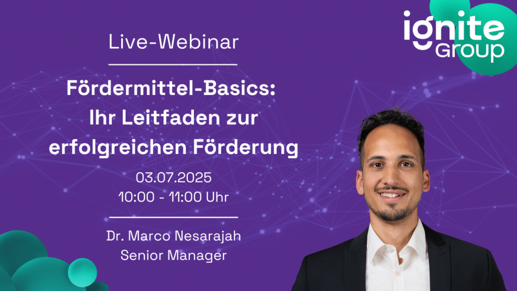 Webinar Fördermittel-Basics - Ignite Group